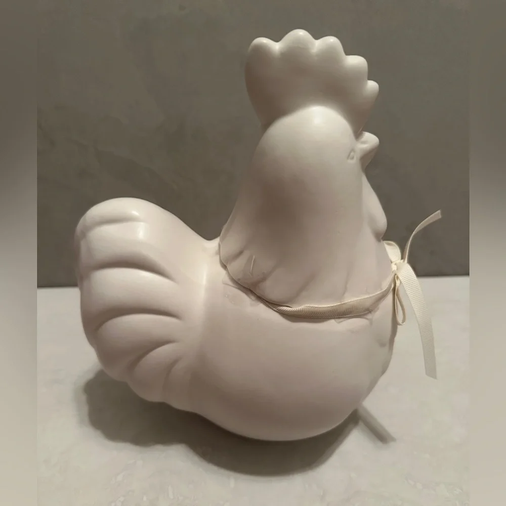 Rae Dunn FARM LIFE Rooster Figure Cannister Cookie Jar Rustic Kitchen Decor NEW